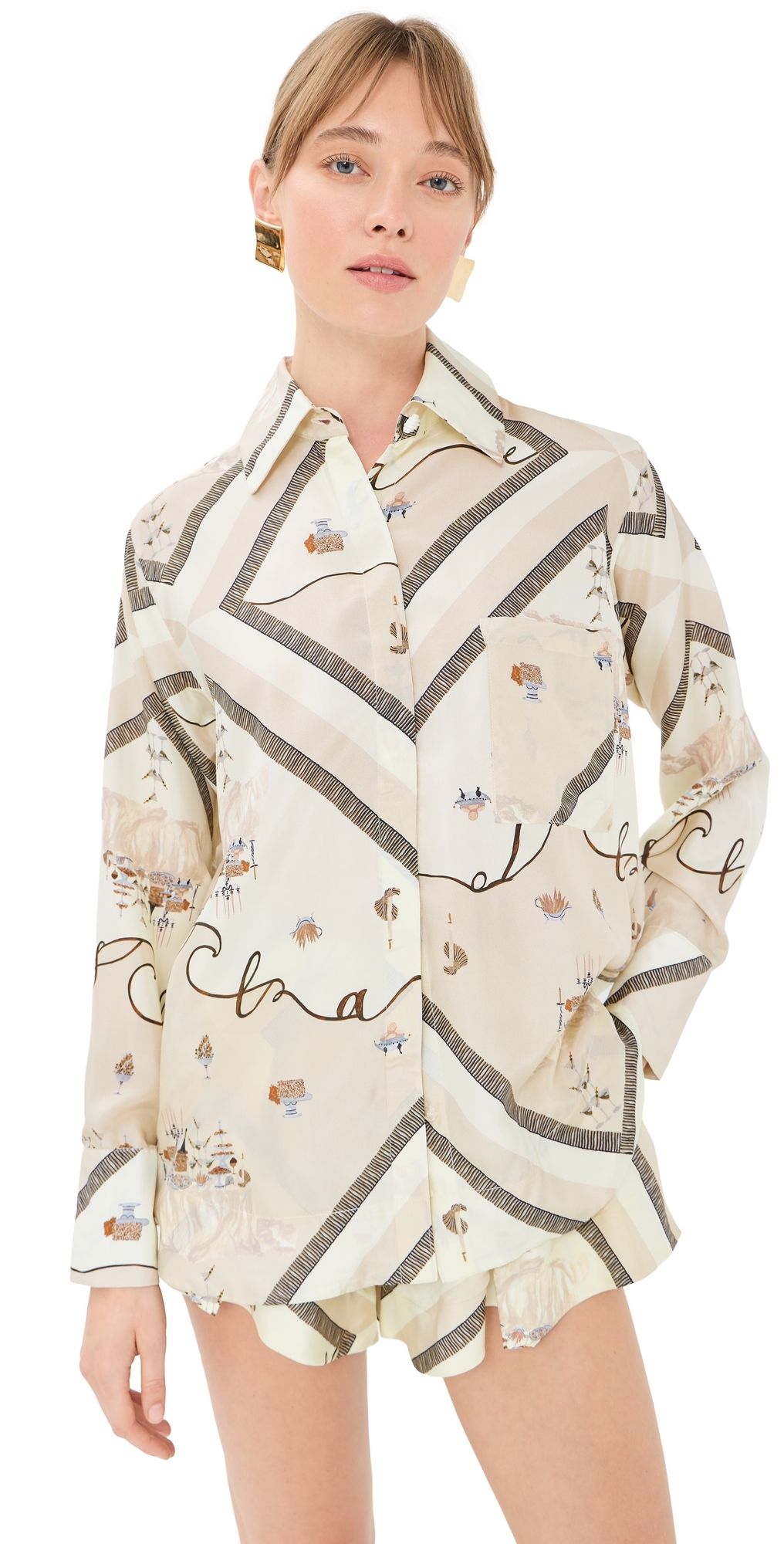 Isla & White Estela Silk Shirt Isolaire XS