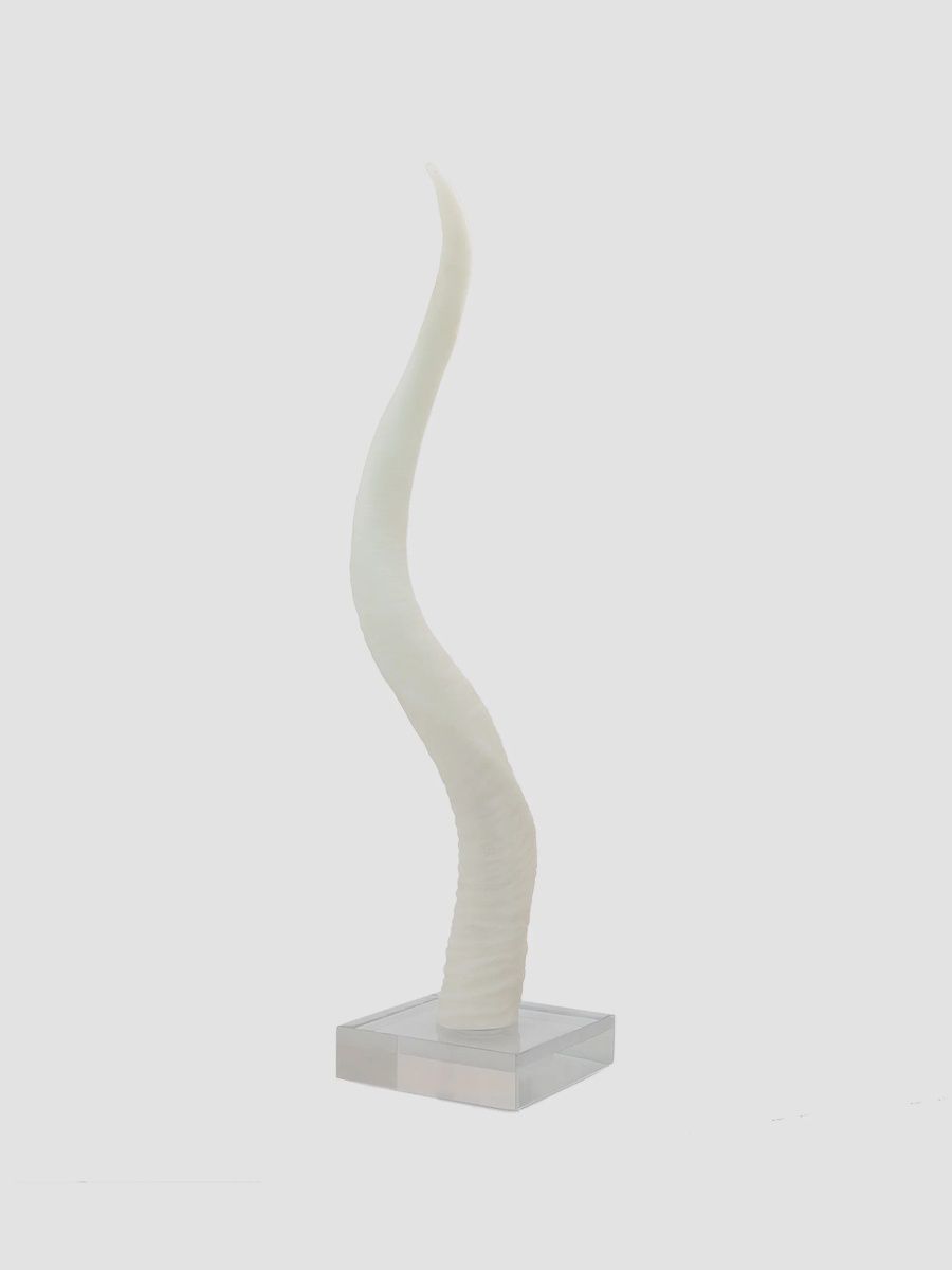 Safari Frosted Sculpture - White