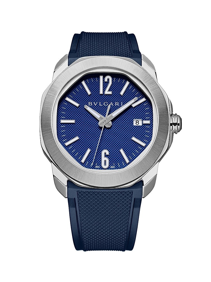 Octo Roma Stainless Steel Automatic Bracelet Watch - Blue