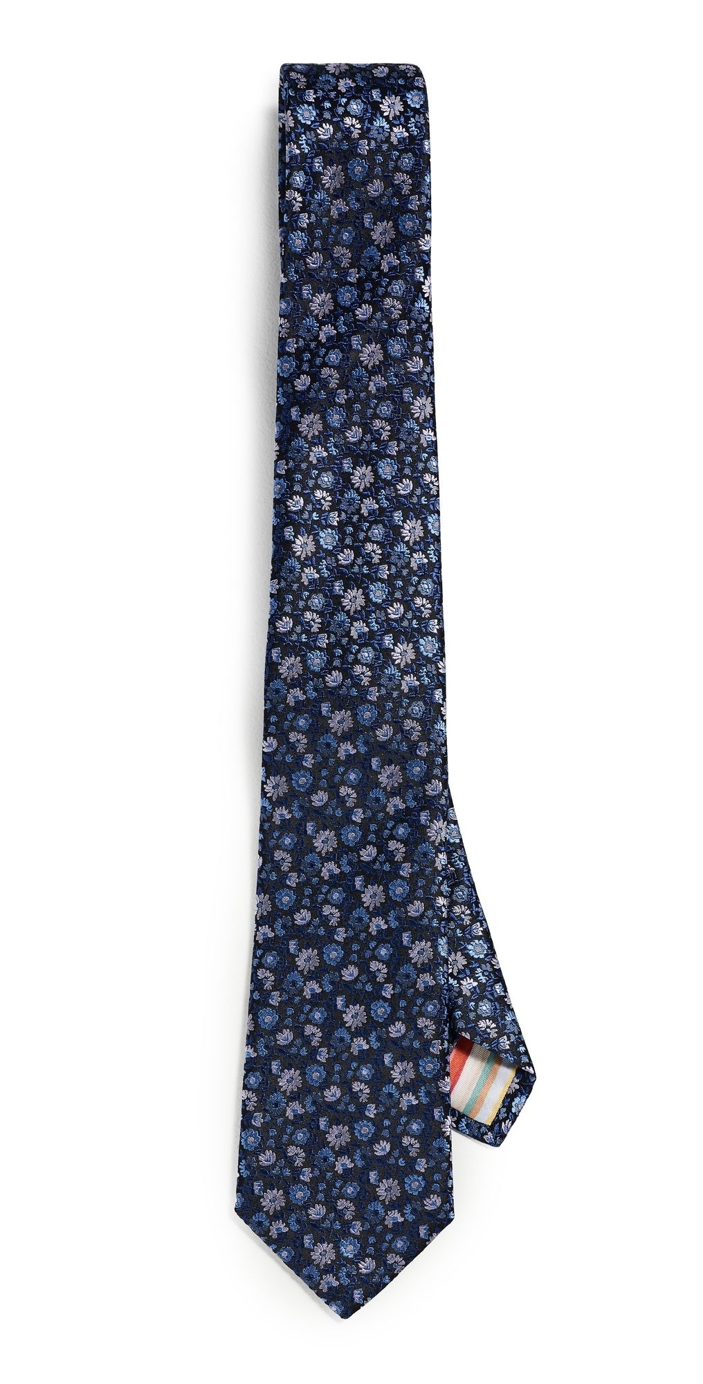 Paul Smith All Over Floral Tie Navy 8