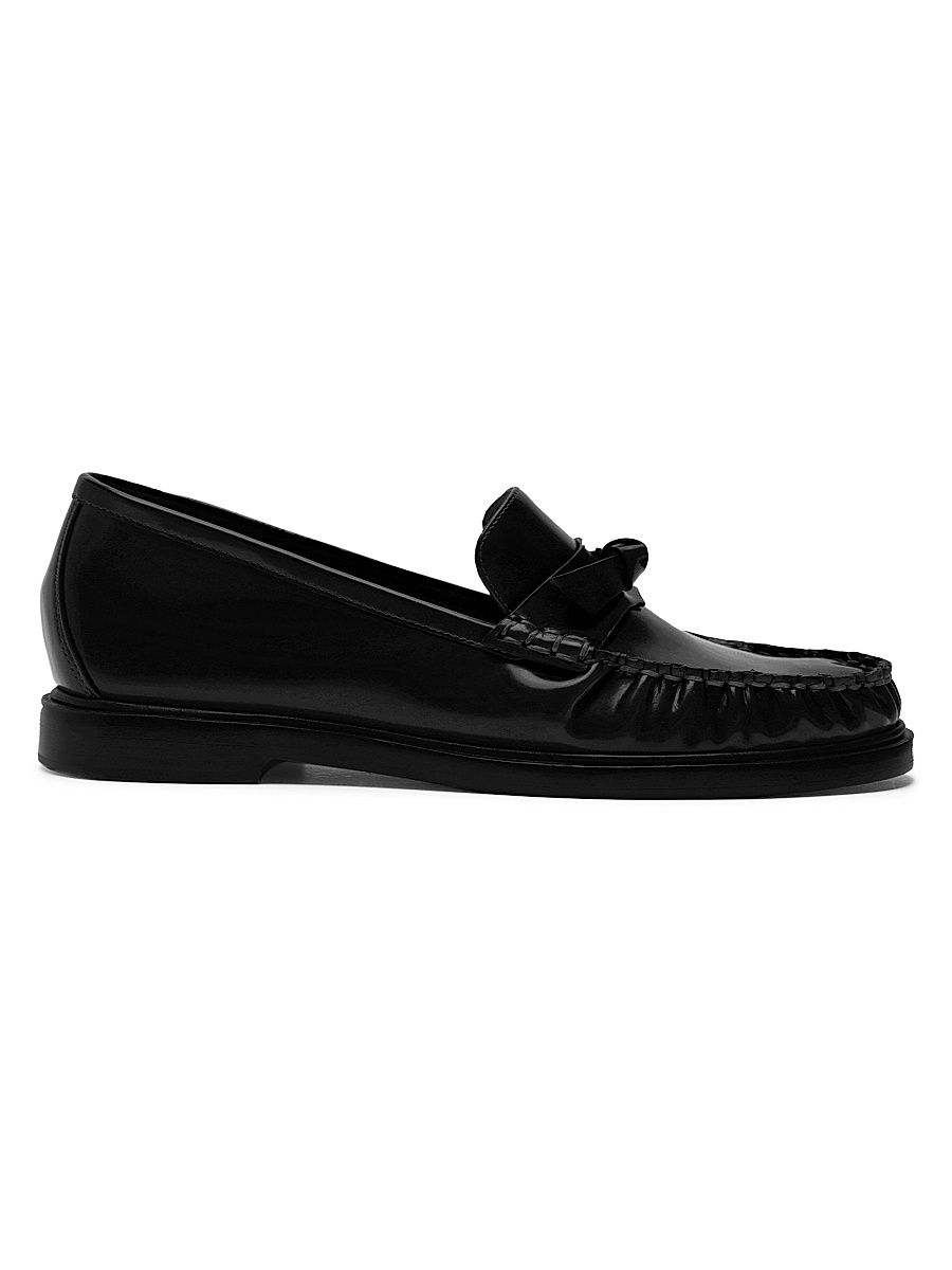 Women's Clarita Leather Loafers - Black - Size 10