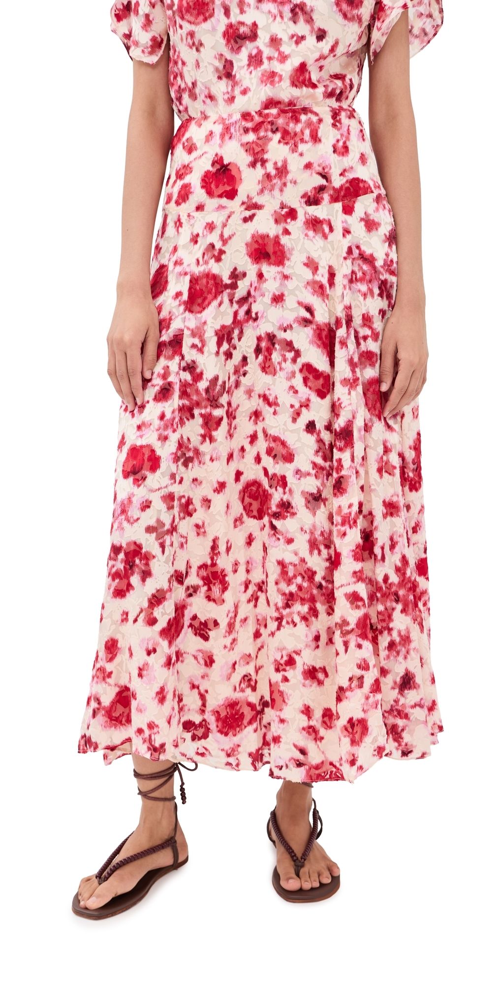 Isabel Marant Hilza Skirt Ecru/Pink 34