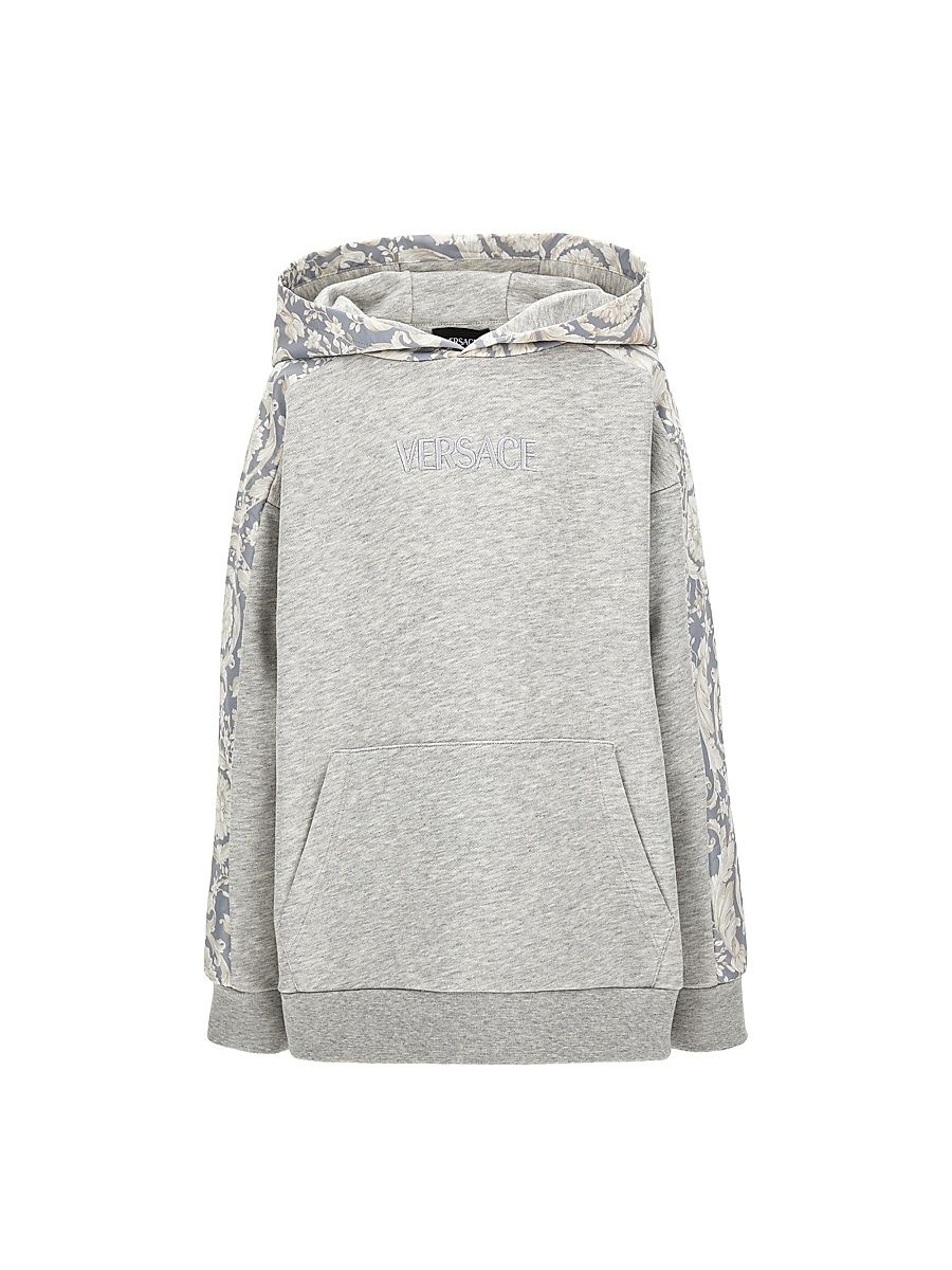 Little Boy's & Boy's Logo Barocco Sweatshirt - Light Grey Melange - Size 8