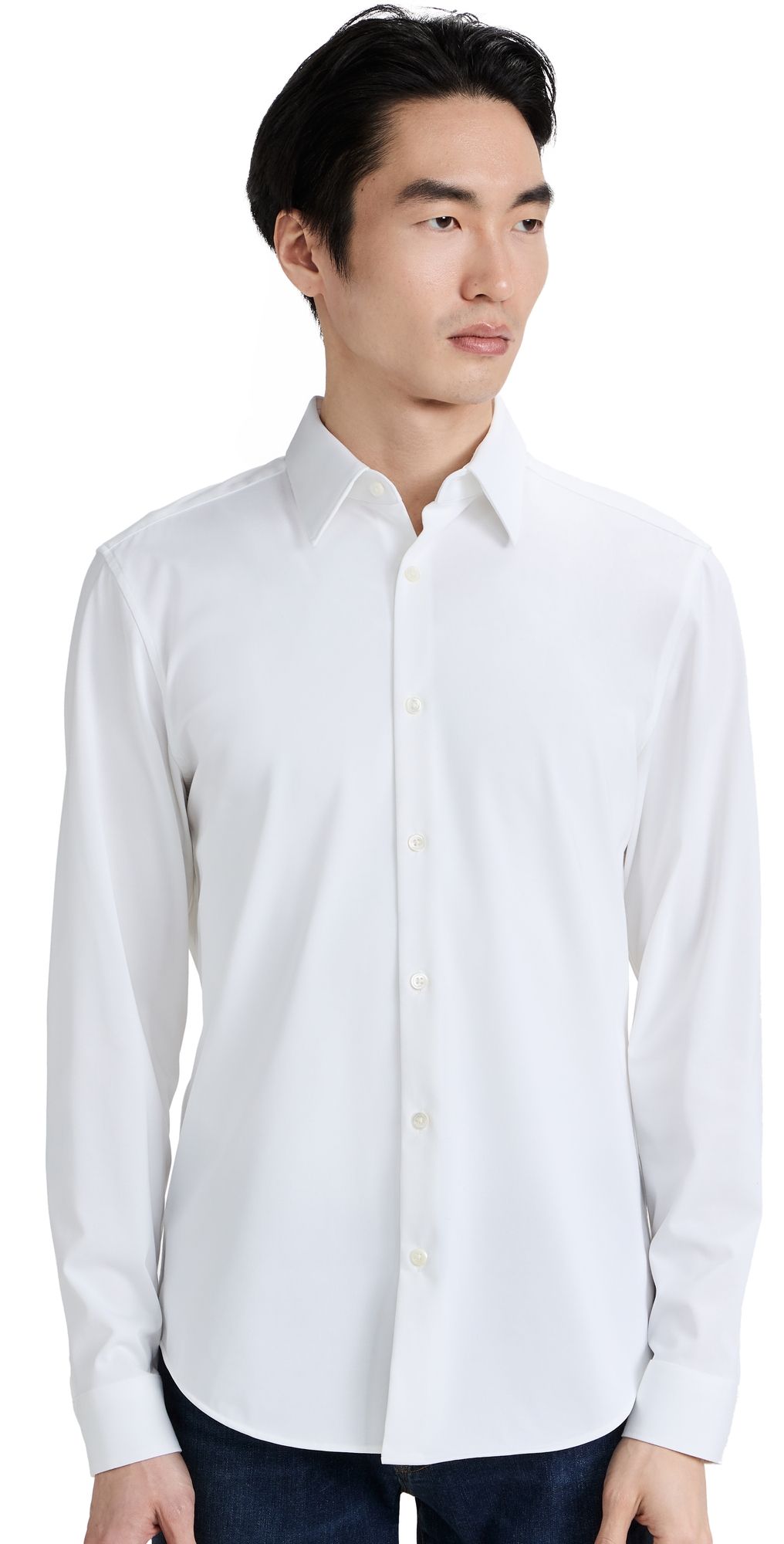 Theory Sylvain Structure Knit Shirt White M