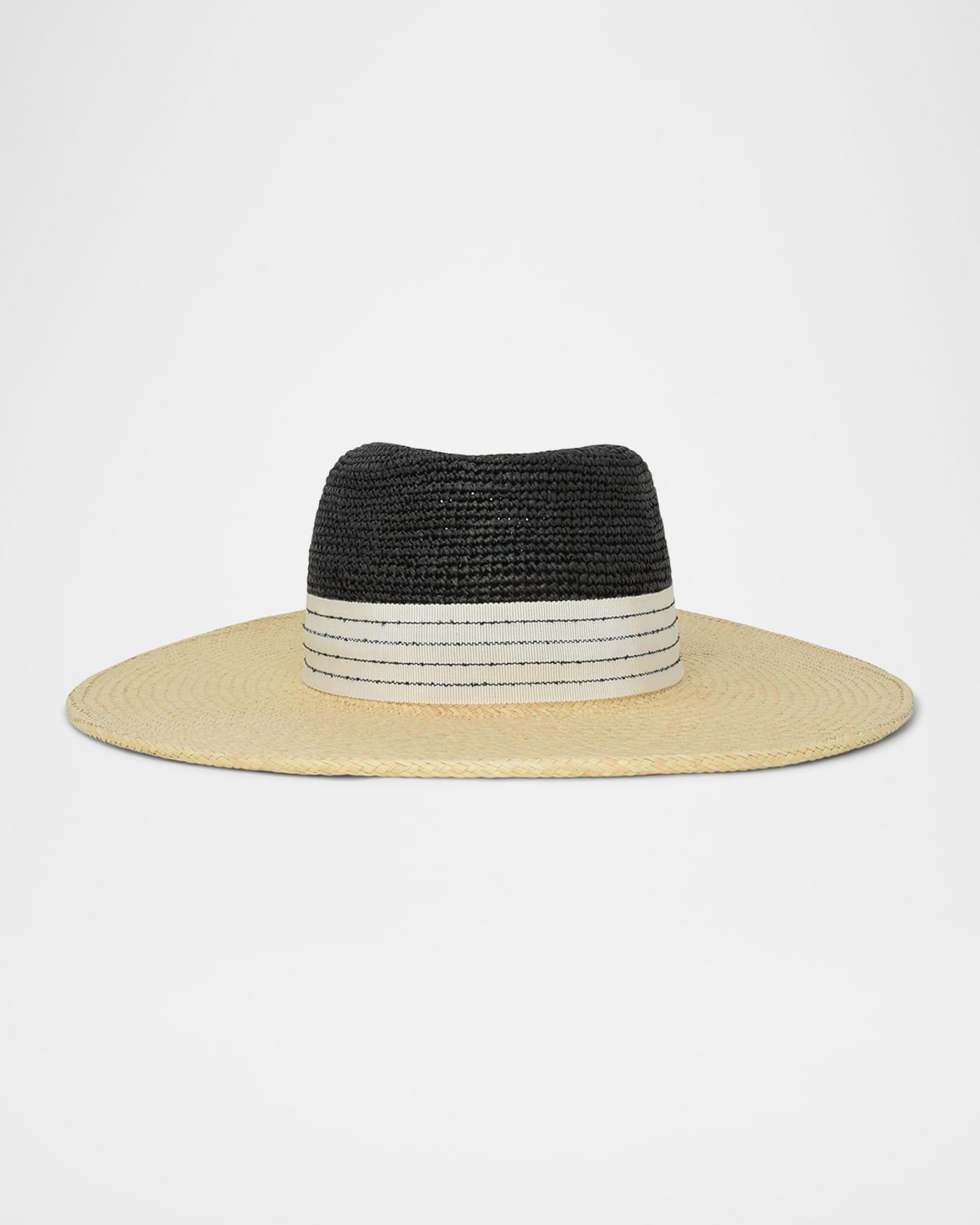 Thalia Grosgrain Wide Brim Fedora