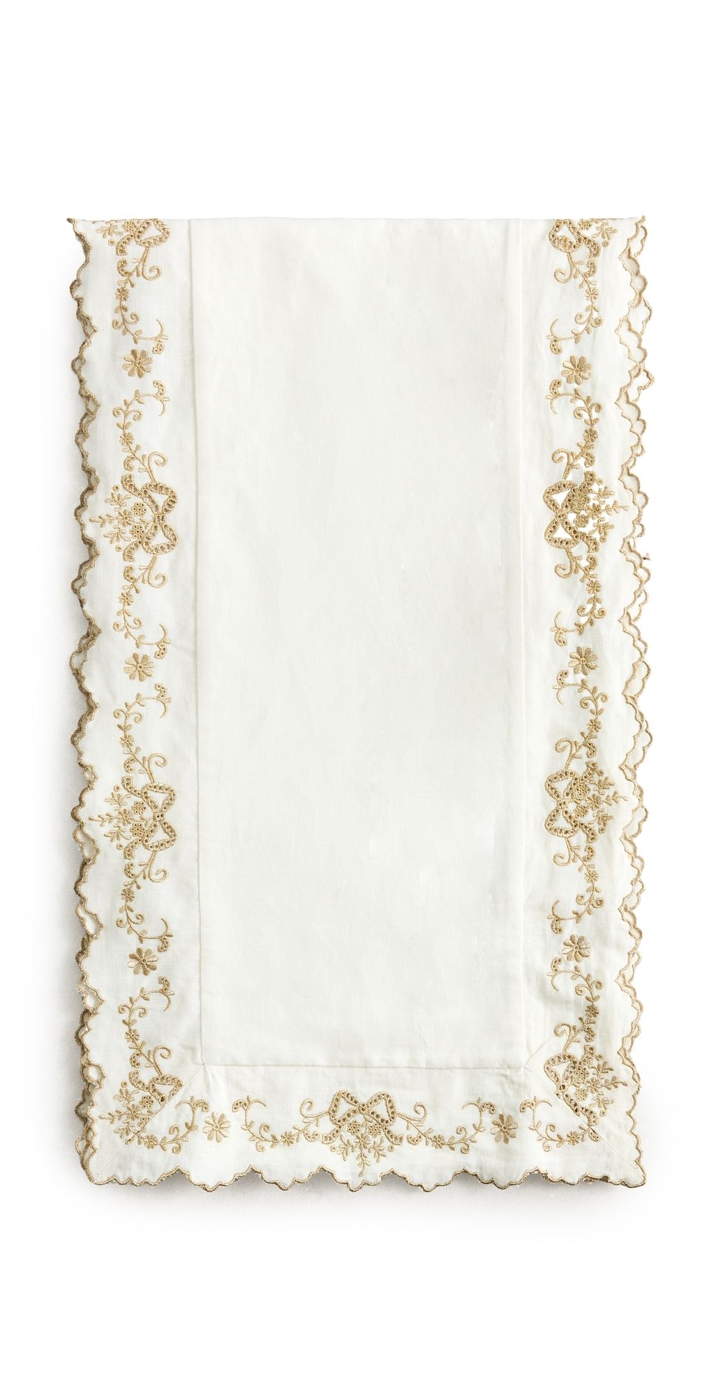 LoveShackFancy Winter Ribbon Table Runner Golden Hour One Size