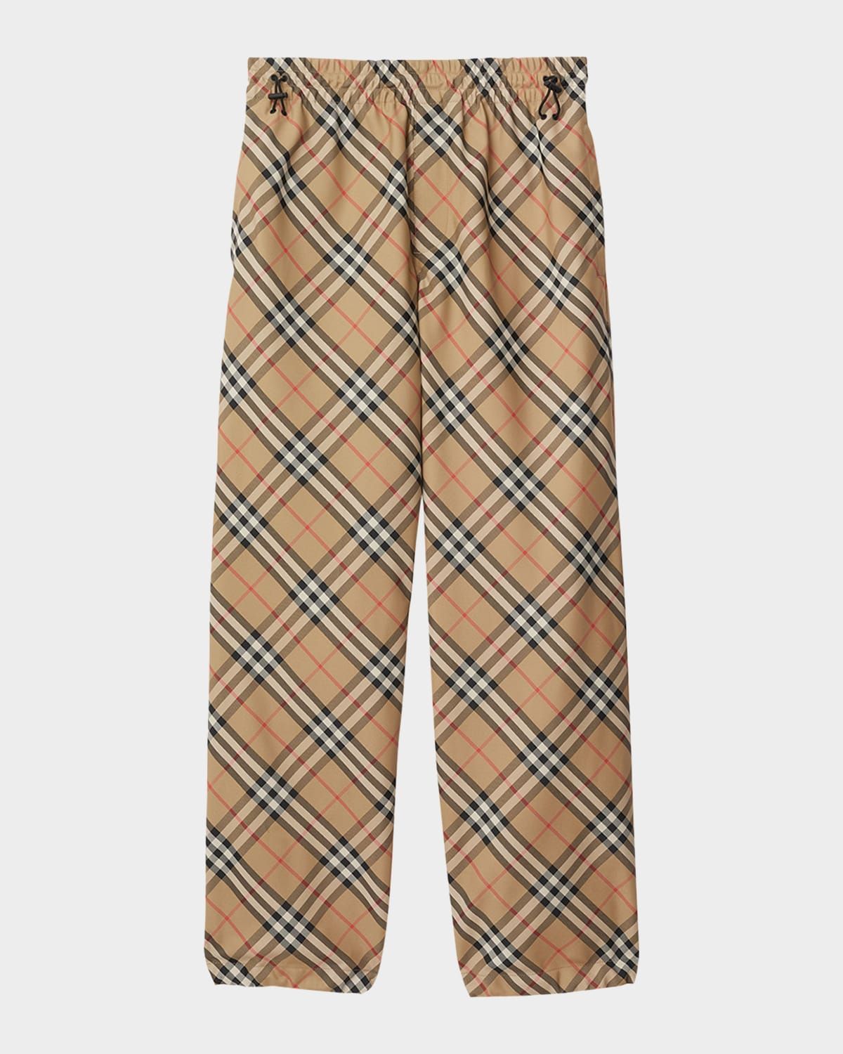 Men & apos;s Pull-On Check Trousers