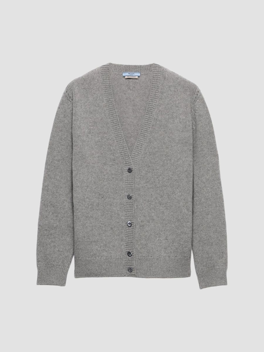 Prada Women's Cashmere Cardigan - Grey - Size 2