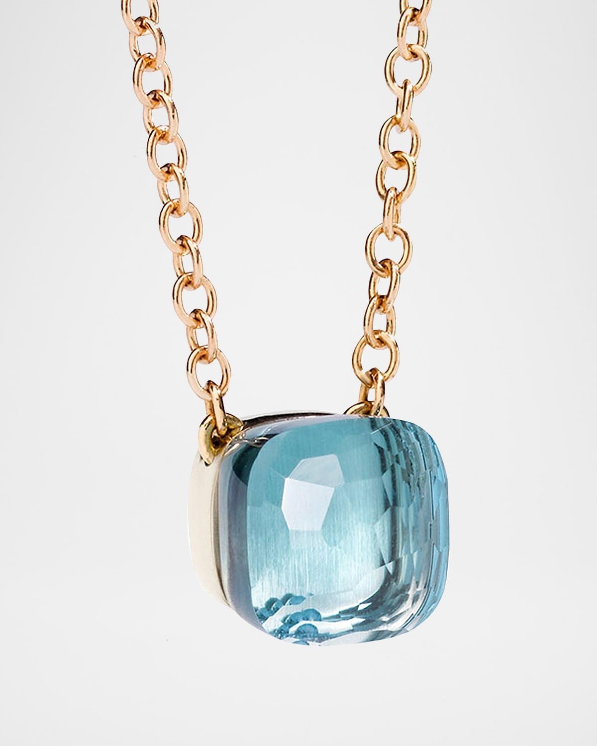 Nudo 18K Rose Gold Blue Topaz Pendant Necklace