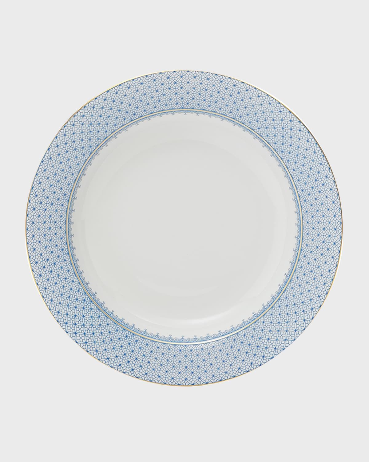 Cornflower Lace Rim Soup Bowl