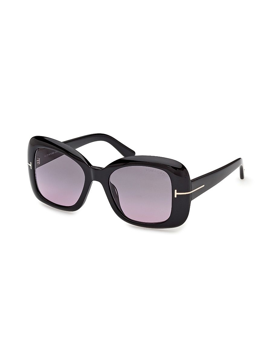 Women's Sandra-02 52MM Square Sunglasses - Black Purple