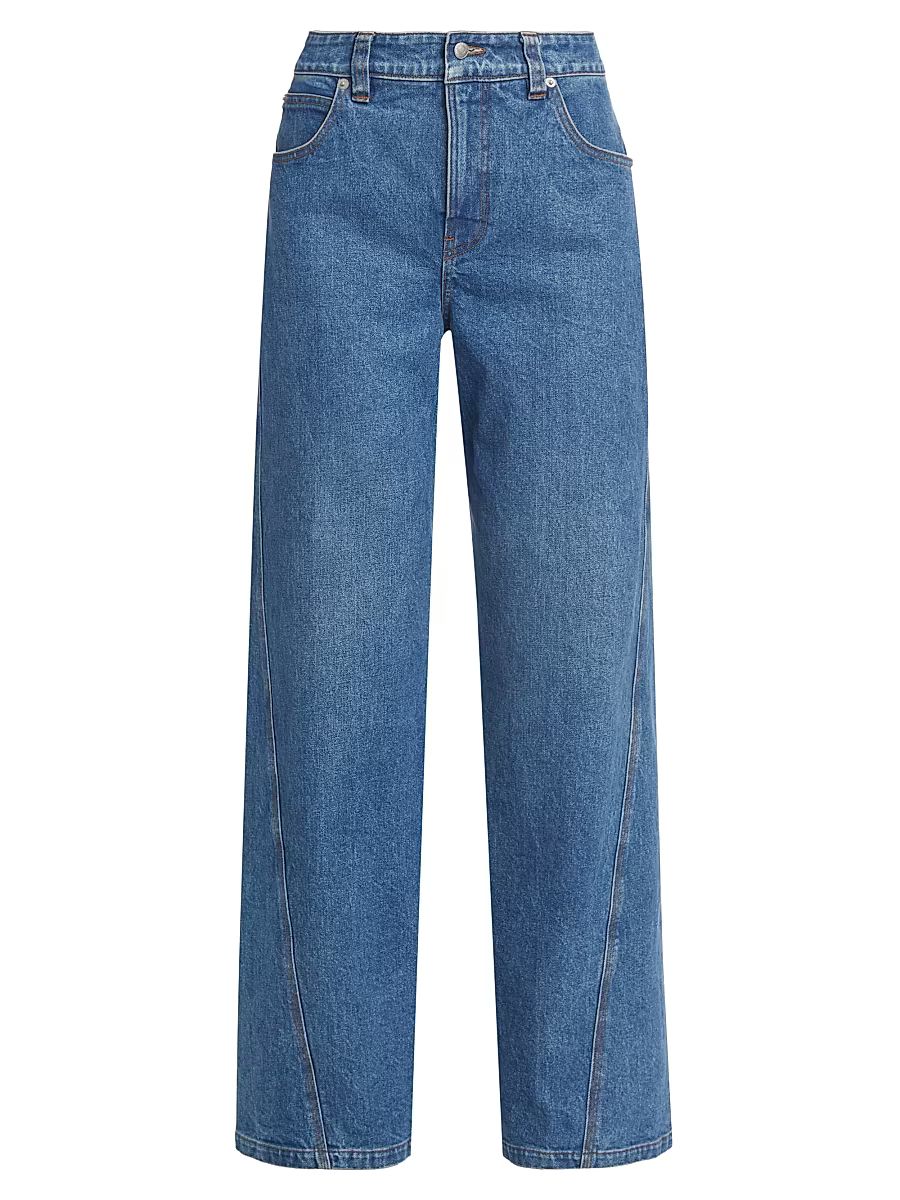 Women's Abbott Wide-Leg Jeans - Medium Wash - Size 24