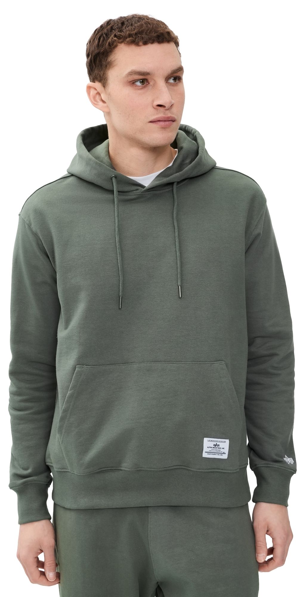 Alpha Industries Essential French Terry Hoodie Gen II Field Grey L