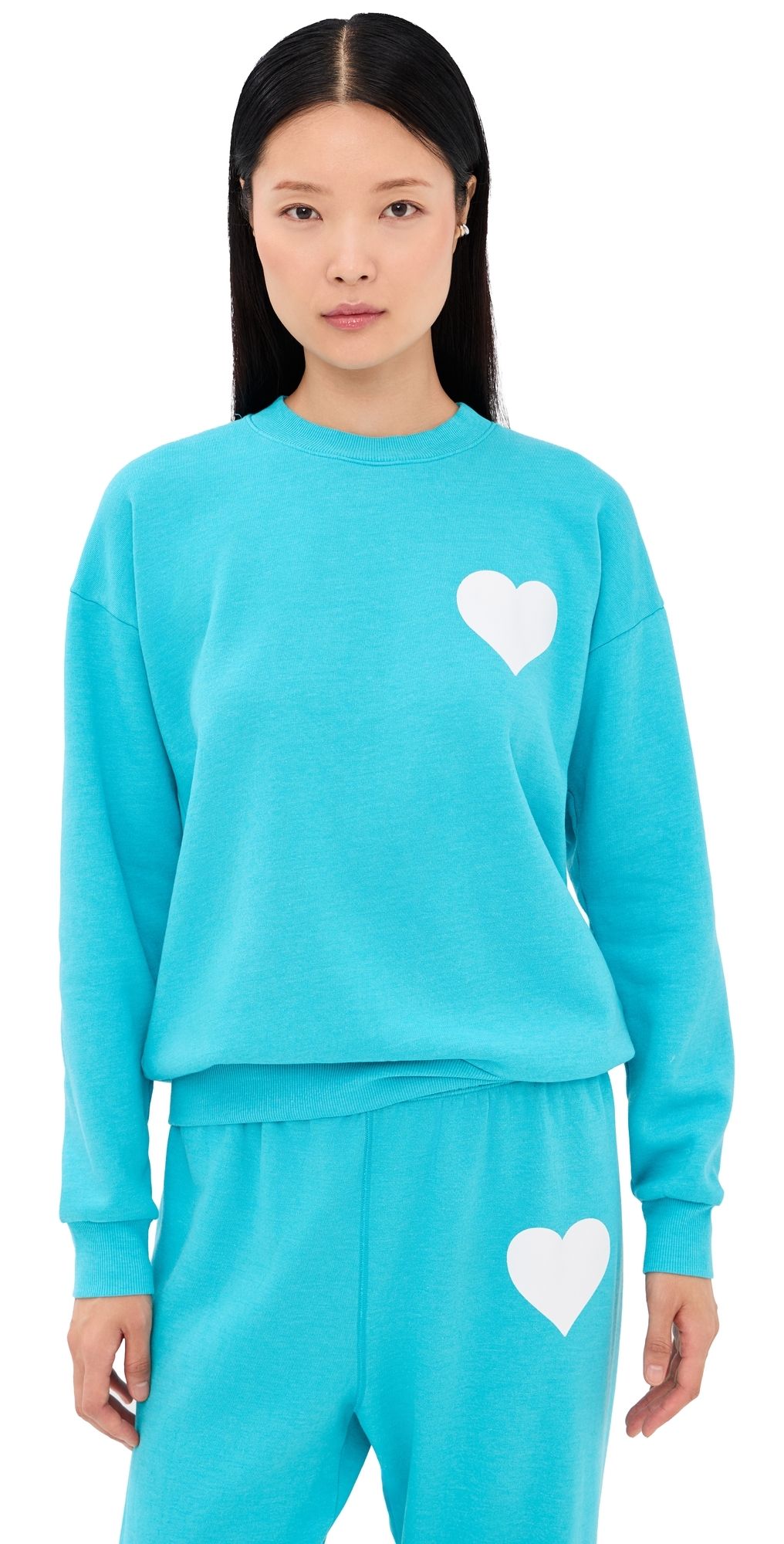 SPRWMN Heart Sweatshirt Aquamarine XL