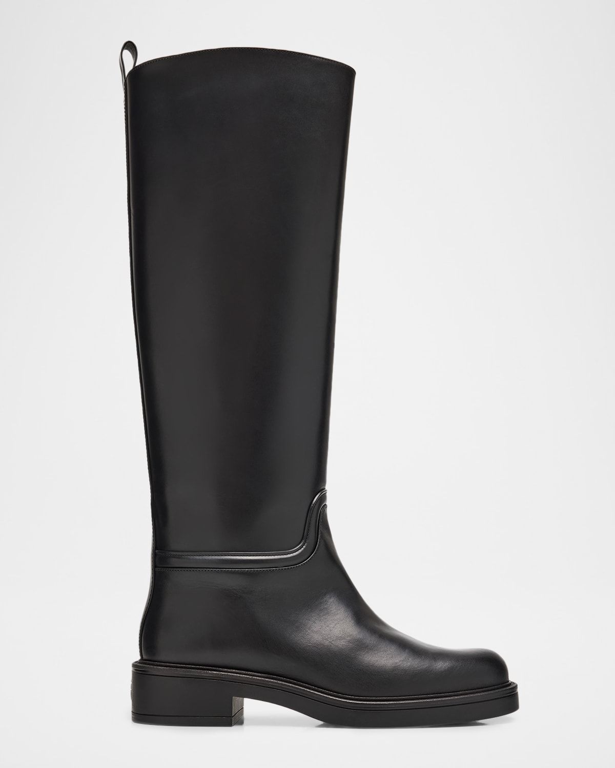 Celia Leather Knee-High Riding Boots