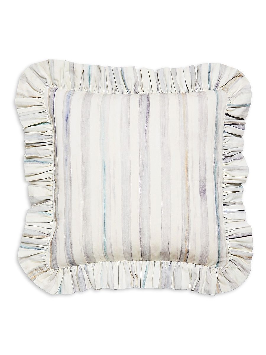 Sterling Check Ruffle Throw Pillow