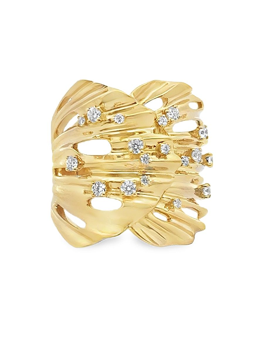 Women's Bahia 18K Yellow Gold & 0.35 TCW Diamond Ring - Yellow Gold - Size 7