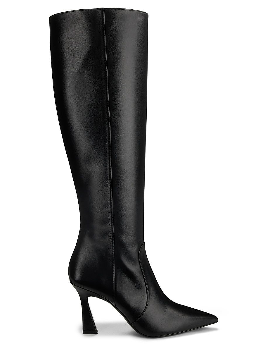 Women's Vinnie 90MM Leather Knee-High Boots - Black - Size 9