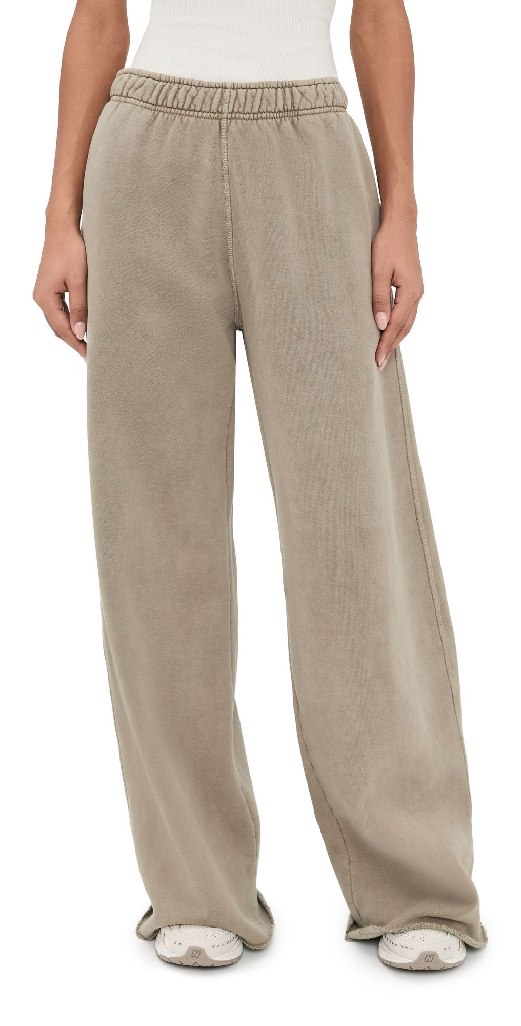 SLVRLAKE Wide Leg Pants Driftwood S