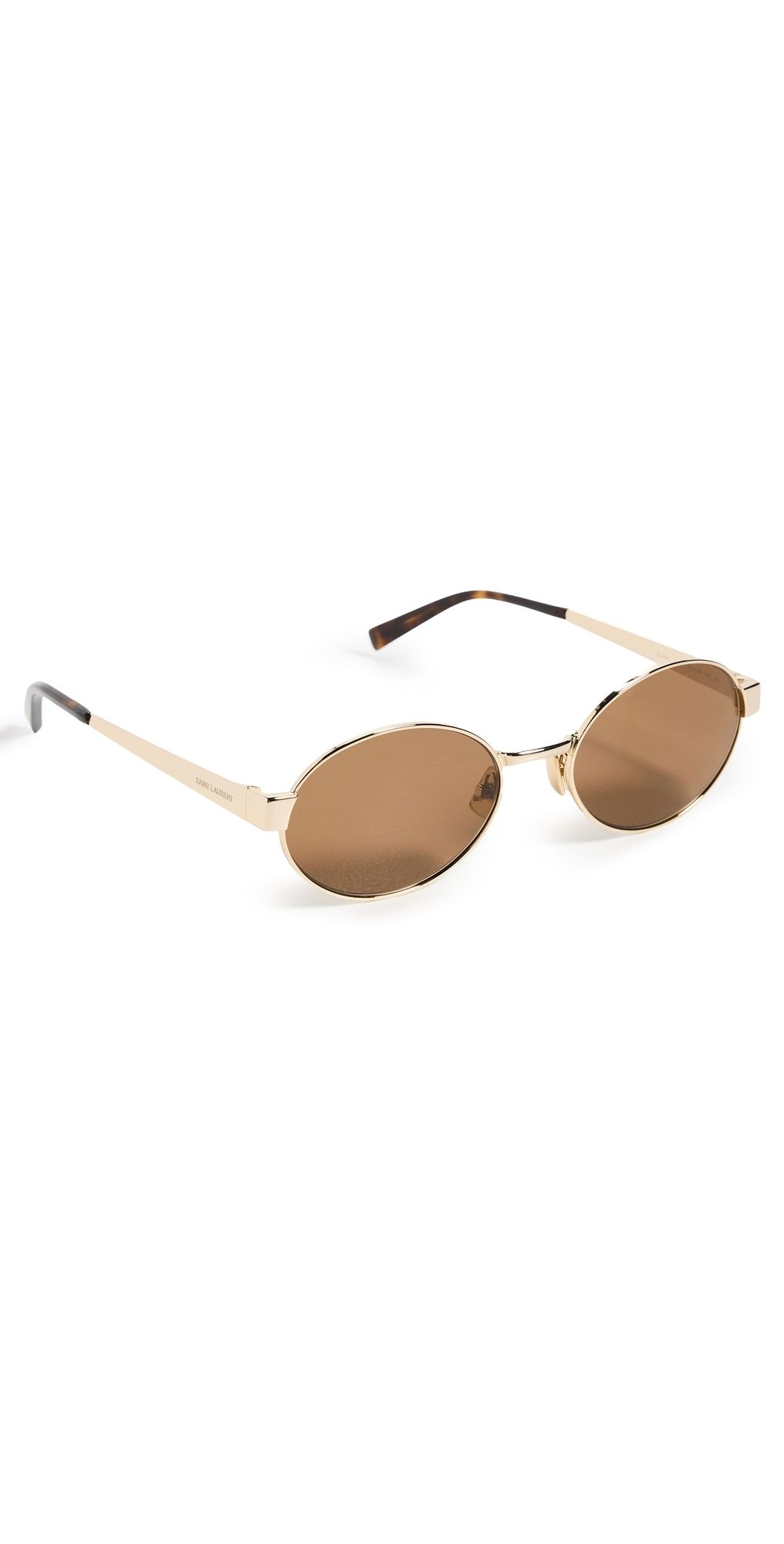 Saint Laurent SL 692 Sunglasses Gold-Gold-Brown One Size