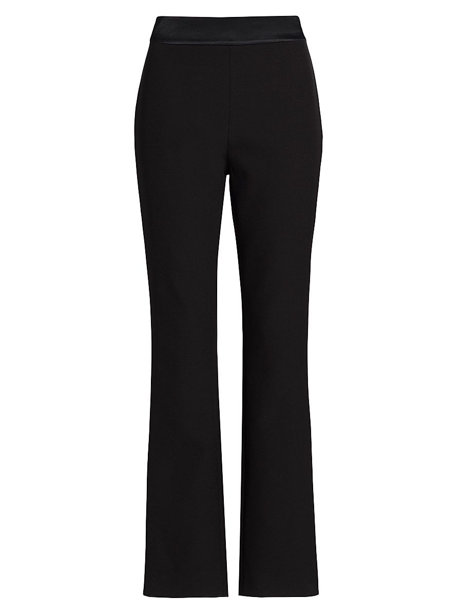 Women's Carmela Cigarette Tuxedo Pants - Jet - Size 14