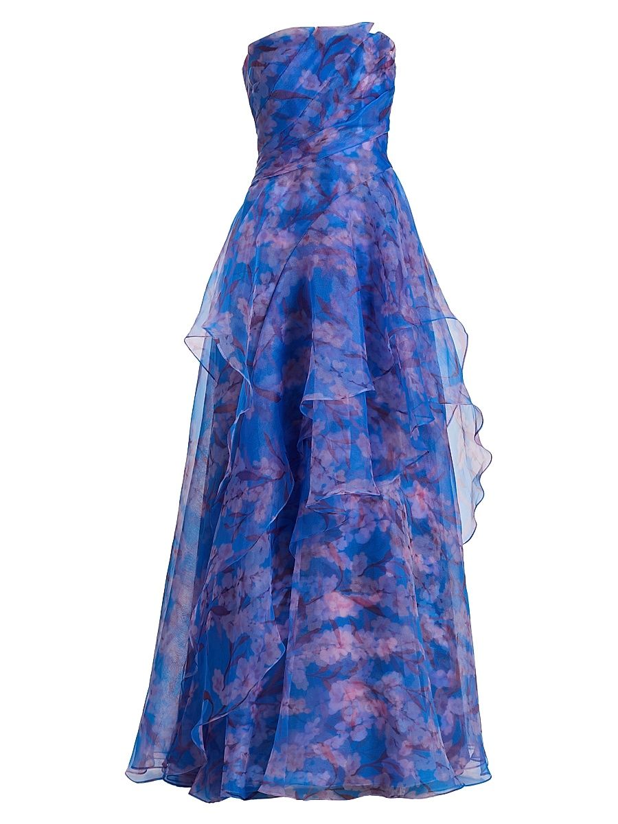 Women's Orelia Organza Strapless Gown - Lavendar Haze - Size 16
