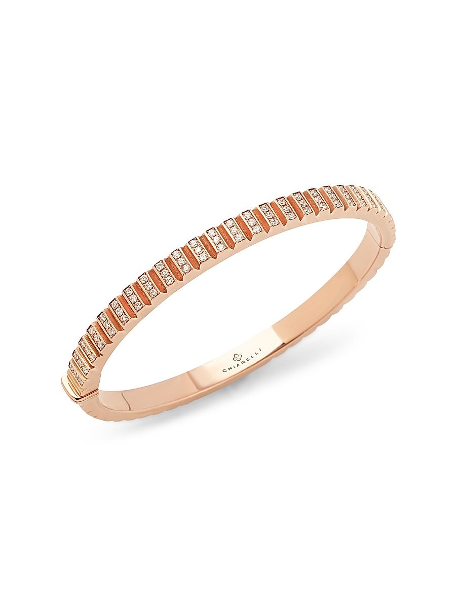 Women's Riflessi 18K Rose Gold & 1.45 TCW Diamond Bangle - Rose Gold