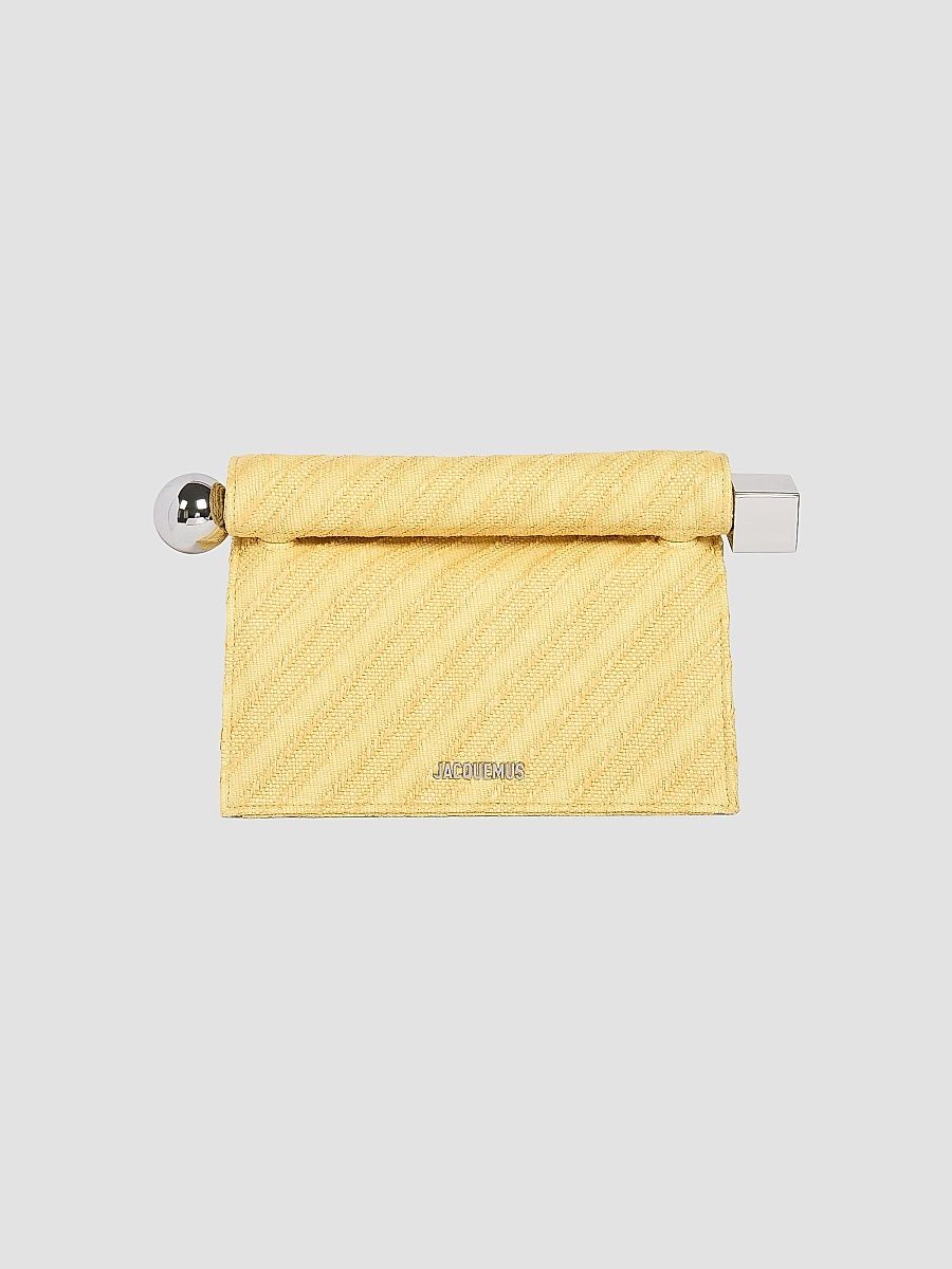 Jacquemus Women's La Pochette Rond Carré Clutch - Light Yellow