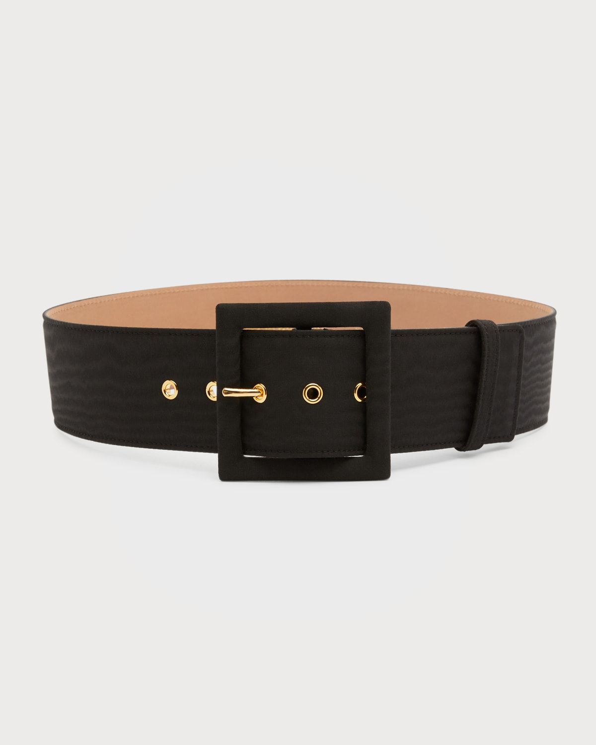 Square-Buckle Classic Wide Belt