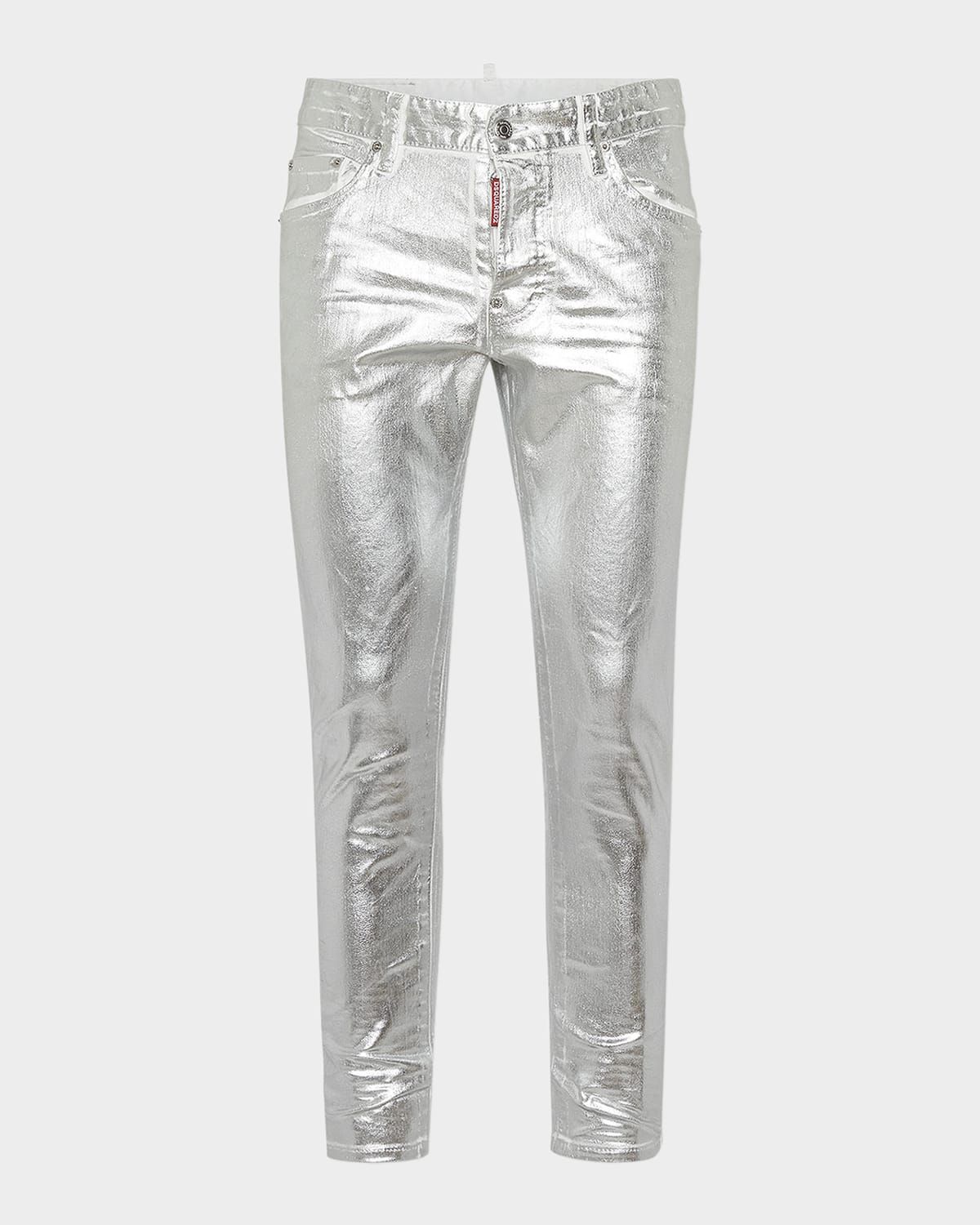 Men & apos;s Metallic Coated Skinny Jeans