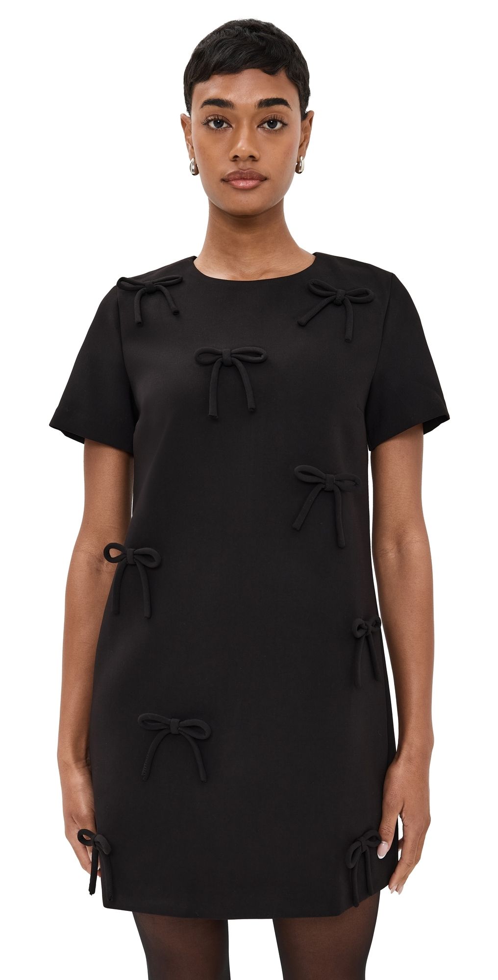 English Factory Bow Detailed Mini Dress Black L