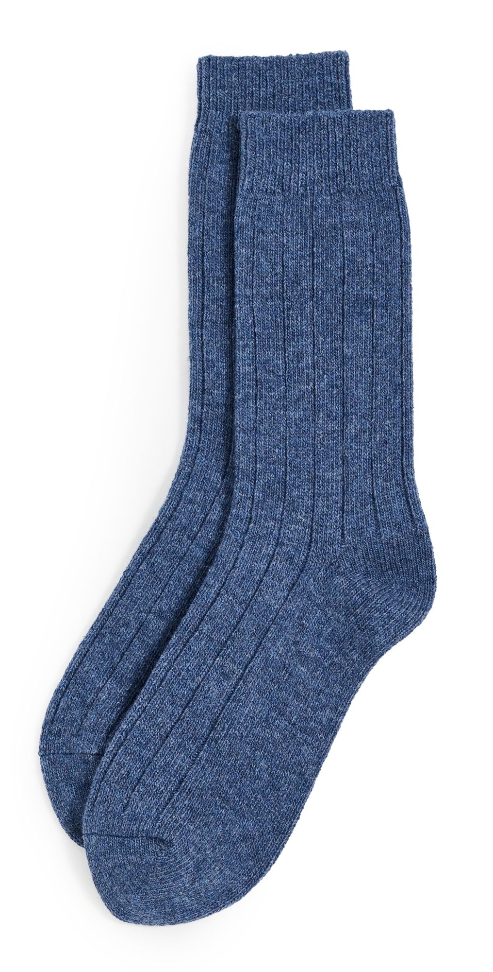 NN07 Melange Wool Socks Denim Blue One Size