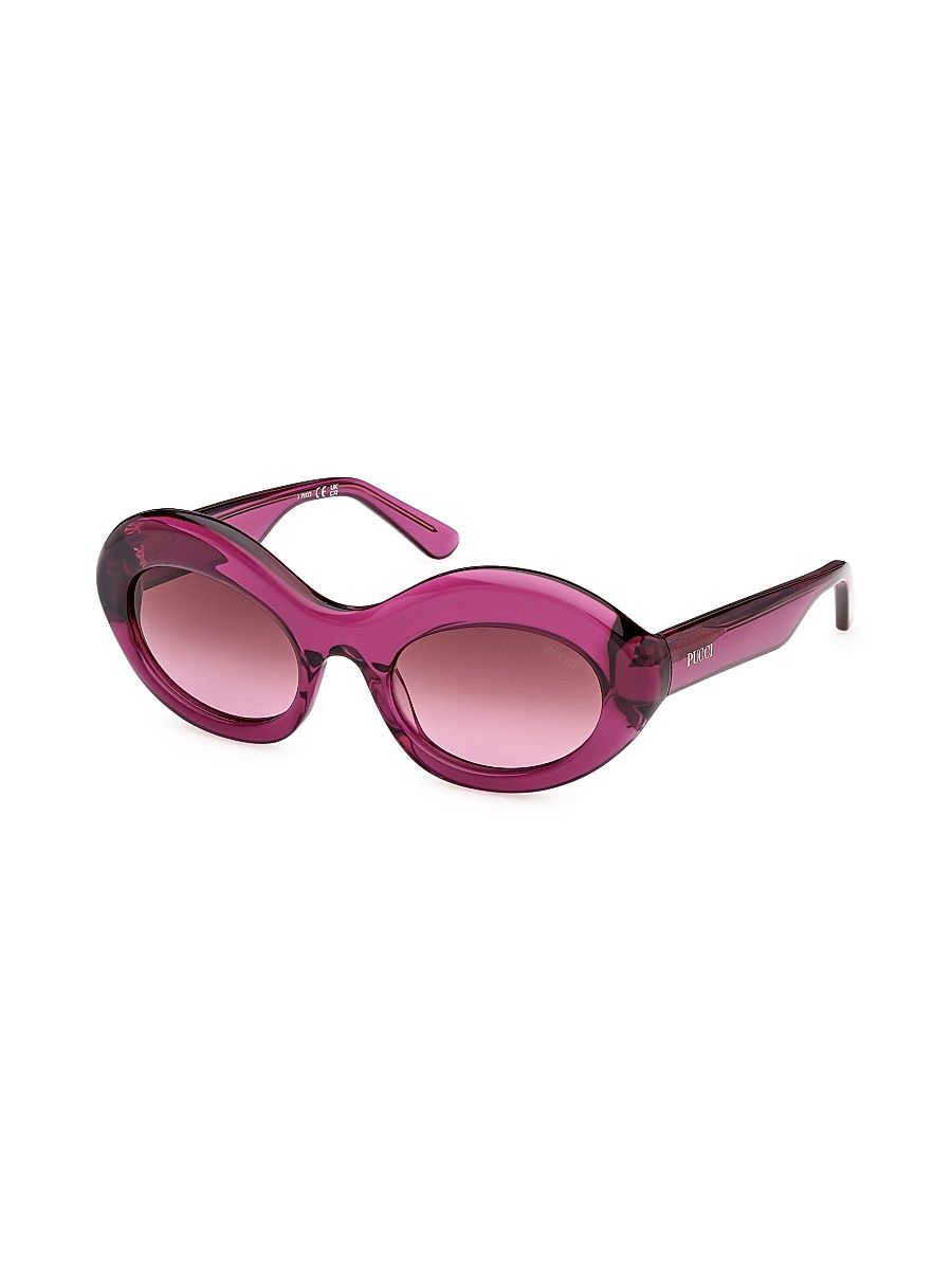Women's 52MM Oval Sunglasses - Pink
