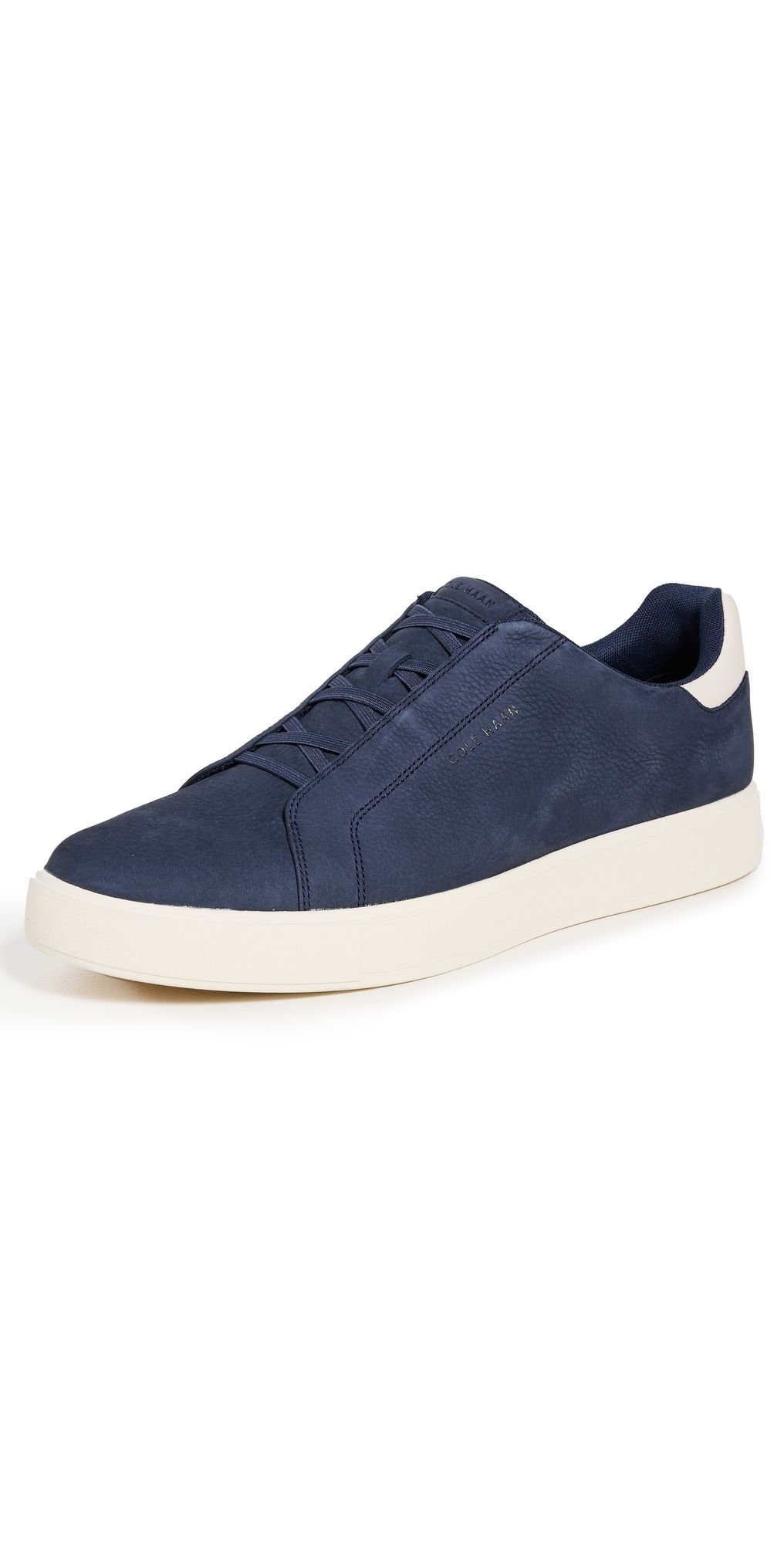 Cole Haan GrandPro Luxe Slip-On Sneakers Navy Blazer Nubuck/Ivory 13