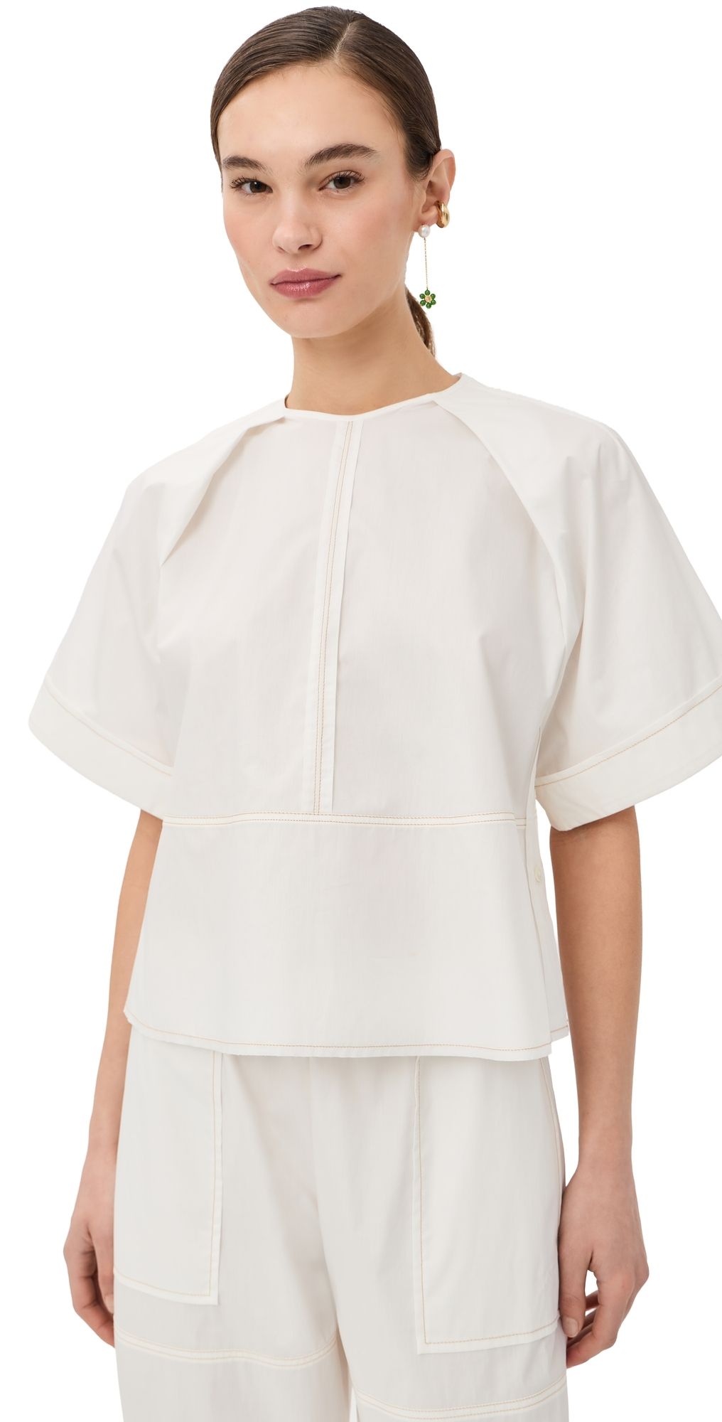 Nackiye Almost A T-Shirt Top White 36