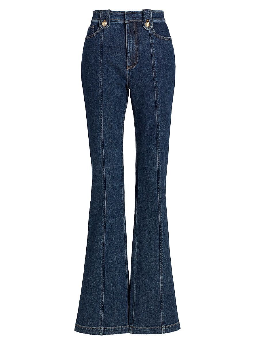 Women's Shailene Stretch High-Rise Bootcut Jeans - Fontaine - Size 14