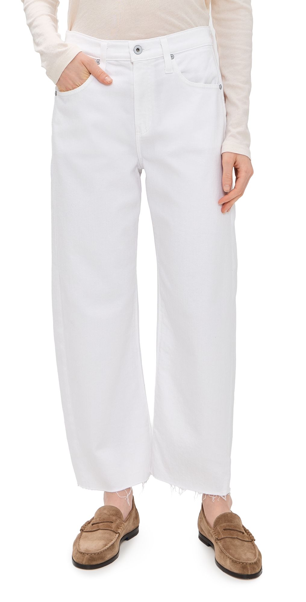 AG Hattie Crop Jeans GALLERY WHITE 27
