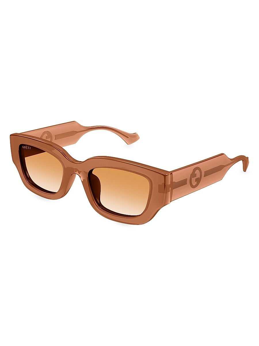 Women's La Piscine 51MM Round Sunglasses - Brown Brown Gradient