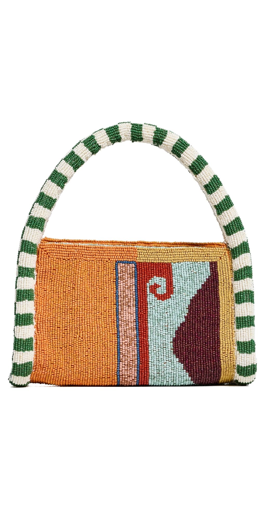 ALÉMAIS Desert Beaded Mini Barrel Bag Multi One Size