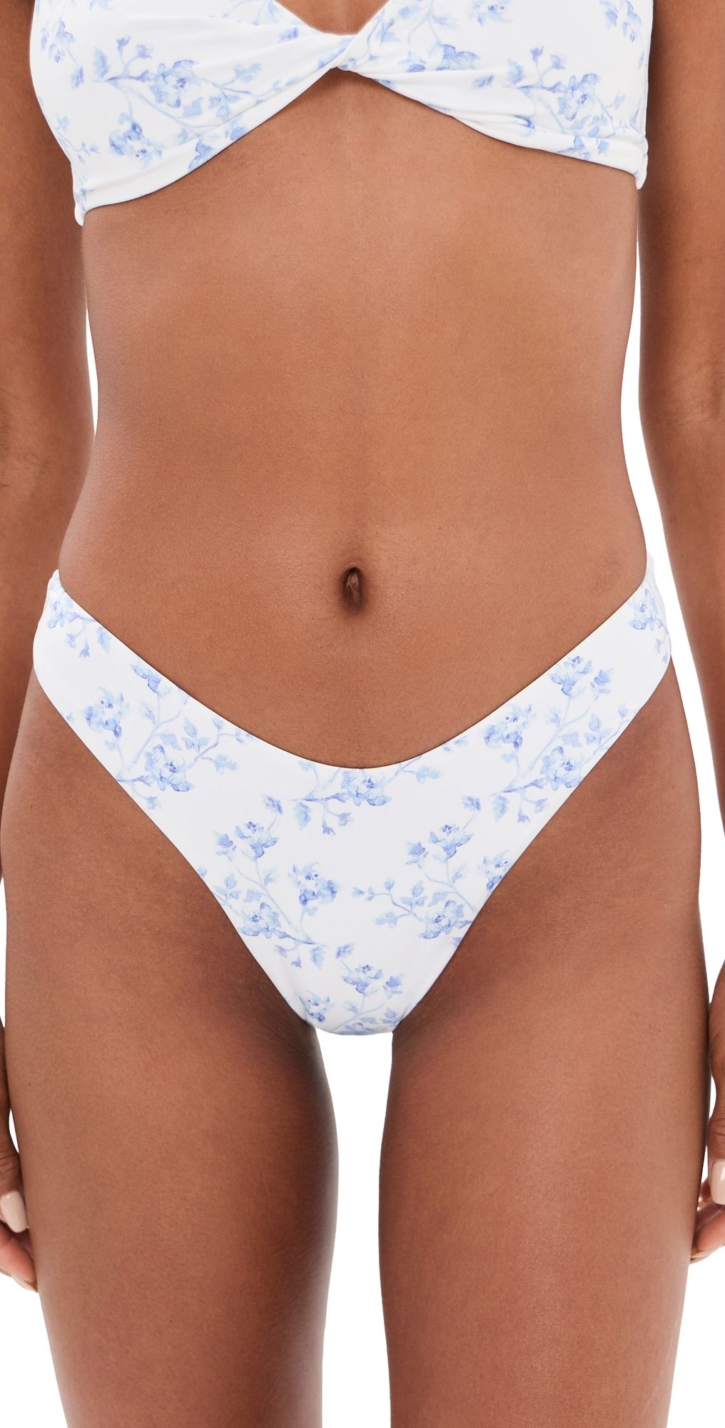 CAROLINE CONSTAS Clare Bikini Bottoms Blue White XL
