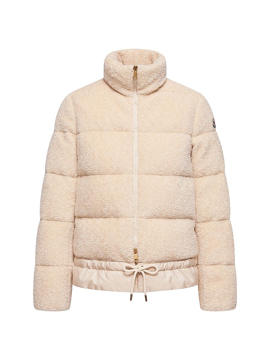 Women's Cedre Puffer Coat in Teddy - Beige - Size XL