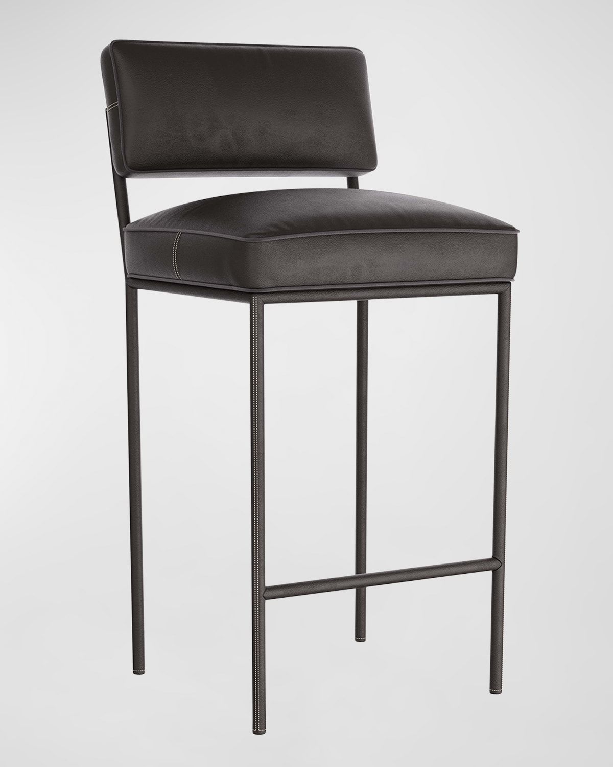 Topanga Leather Bar Stool, 29"