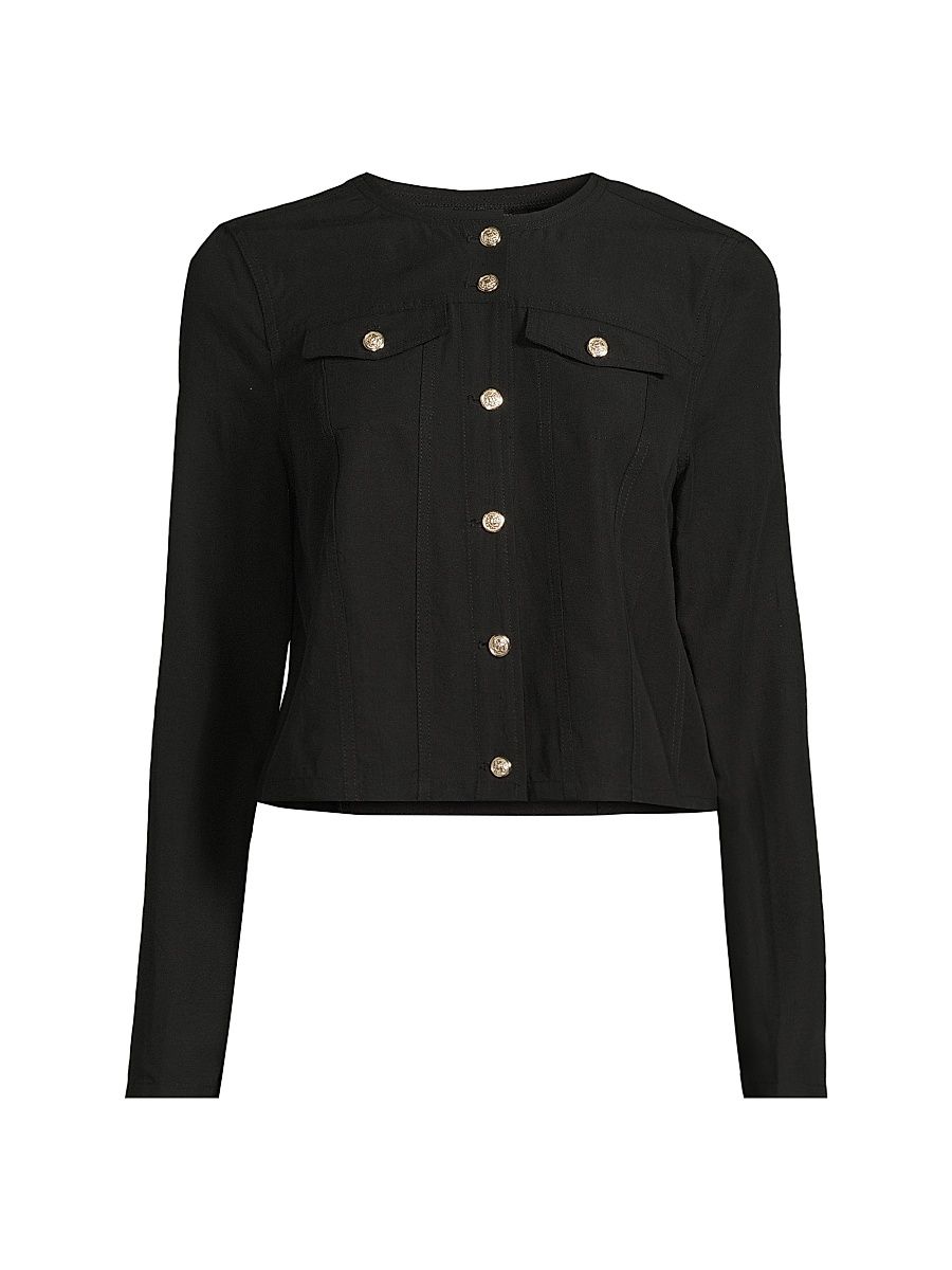 Women's The Golden Tailored Jacket - Black - Size Large