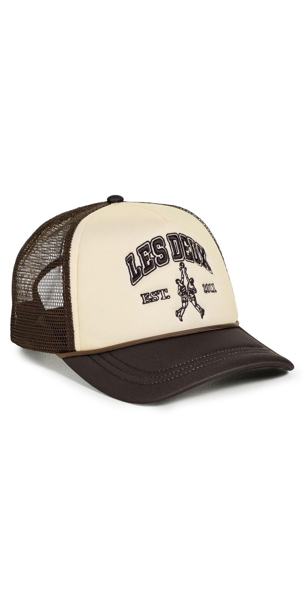 Les Deux Basketball Player Trucker Cap Ivory One Size