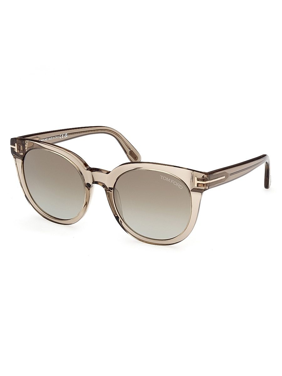 Women's 53MM Butterfly Sunglasses - Transparent Oyster Gradient