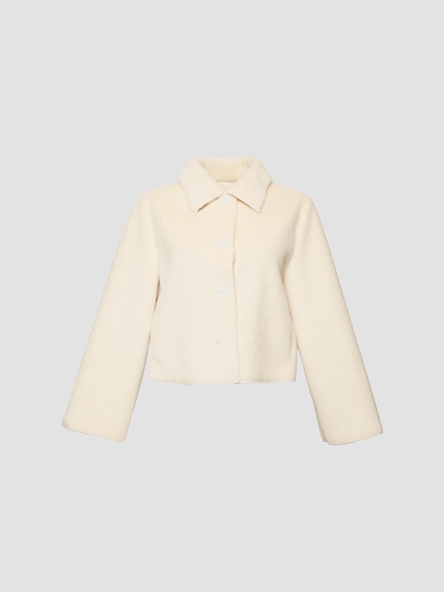 Frances Valentine Women's Cosette Faux Fur Jacket - White - Size XL