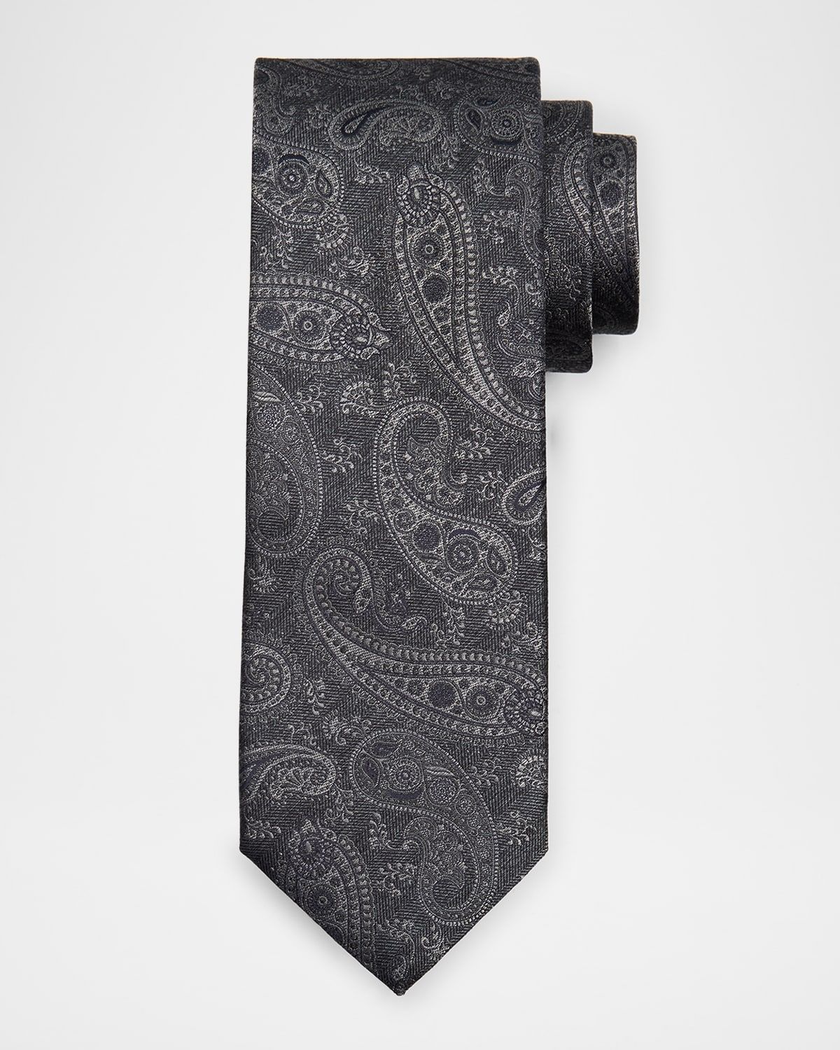 Men & apos;s Tonal Paisley Silk Jacquard Tie