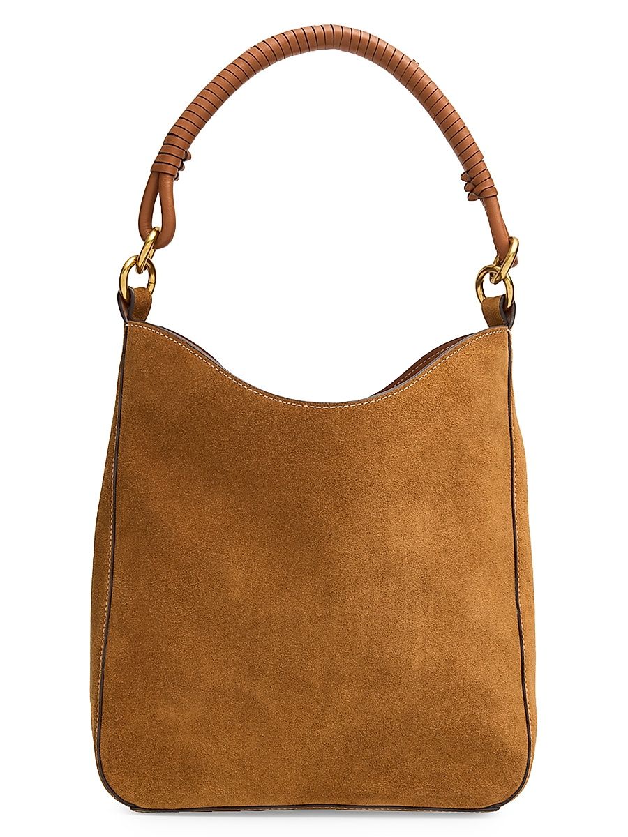 Women's Mel Suede Shoulder Bag - Tan