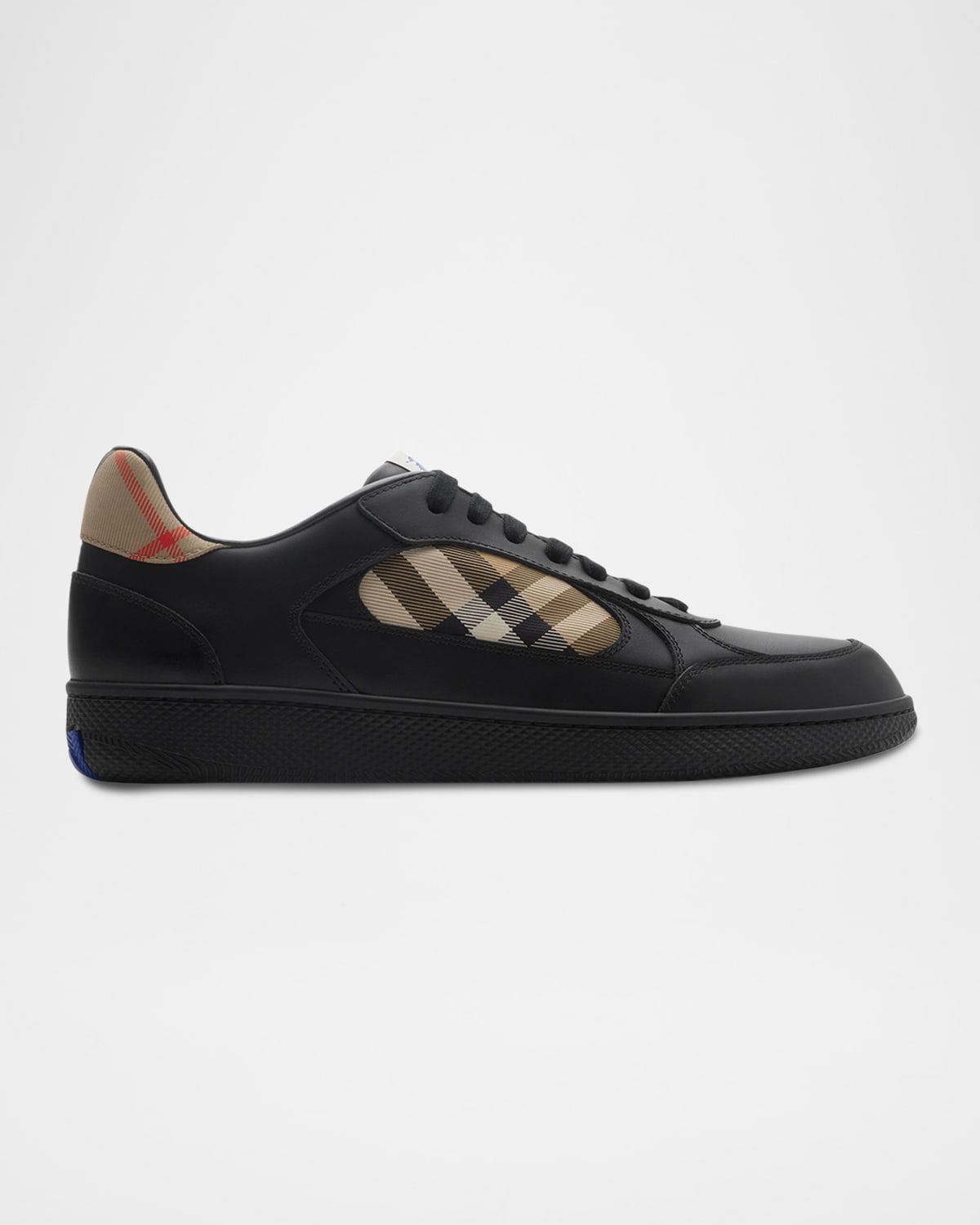 Men & apos;s Terrace Leather and Check Low-Top Sneakers