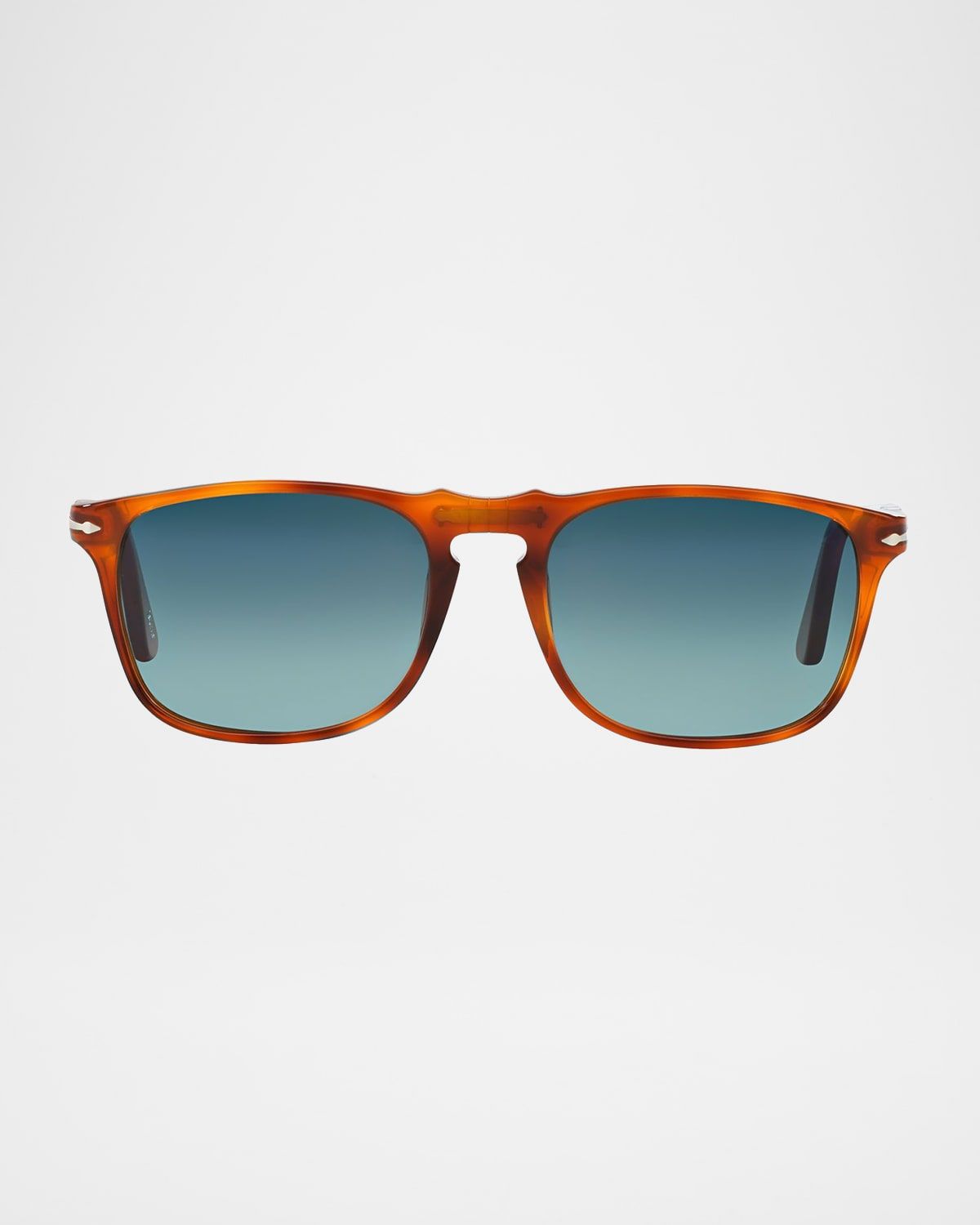 Men & apos;s Flat-Top Square Sunglasses - Gradient Polarized